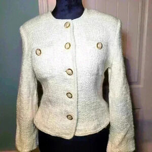 Vintage meeting street jacket Size 14p with shoulder pads.